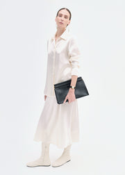 Bias Cut Slip Skirt in Silk - Ivory - CO Collections